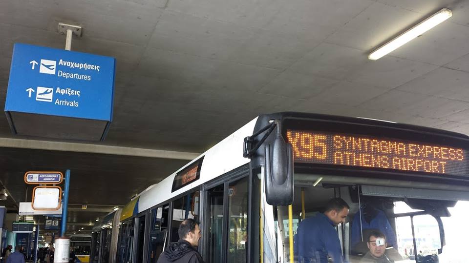Транспорт из аэропорта Афин в город