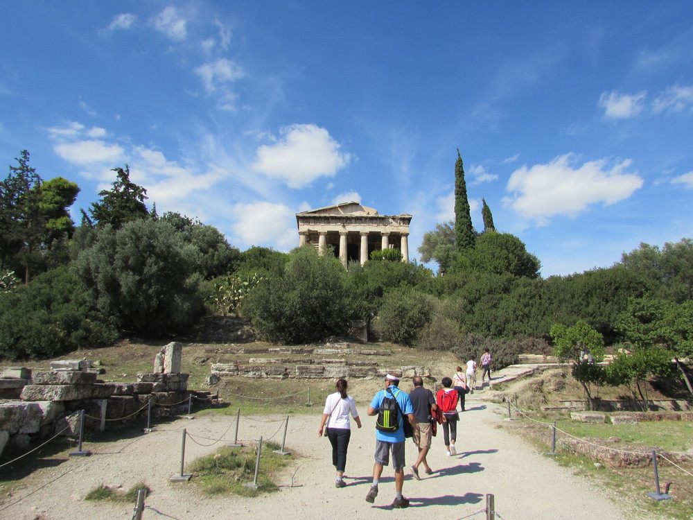 Antiikin Agora Ateenassa: Hephaistoksen temppeli ja Attaloksen stoa
