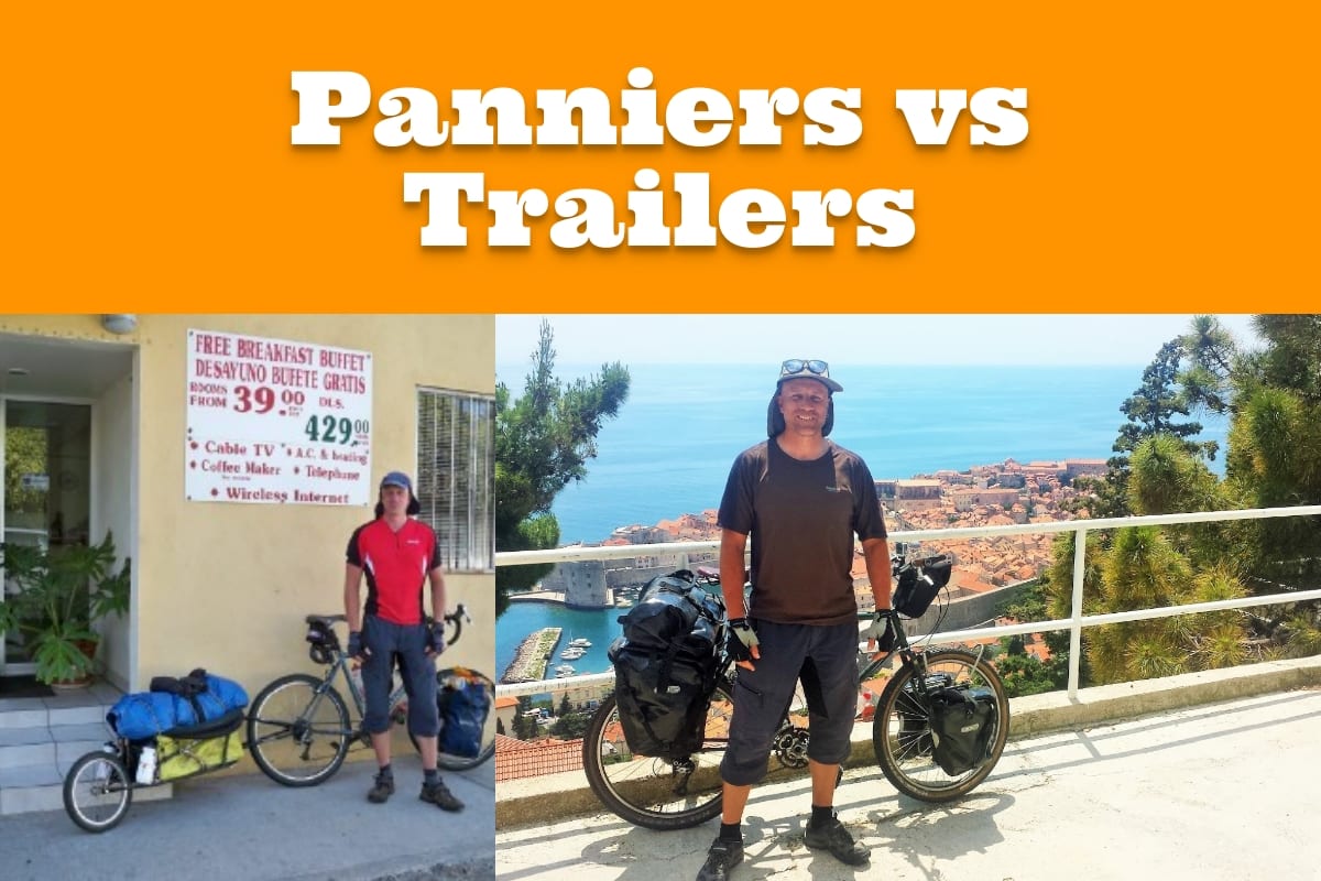 Panniers περιήγησης vs ρυμουλκούμενο περιήγησης ποδηλάτου - Ποιο είναι το καλύτερο;