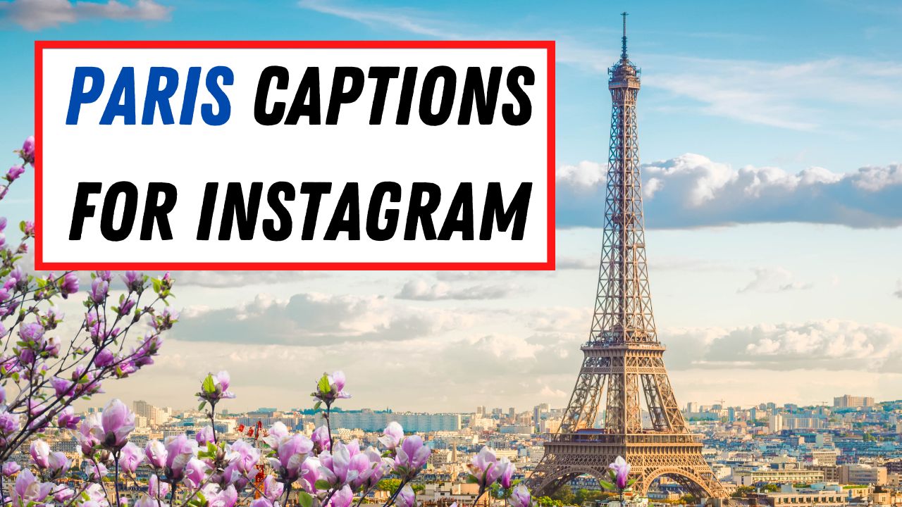 100+ Paris-tekster for Instagram for dine vakre bybilder