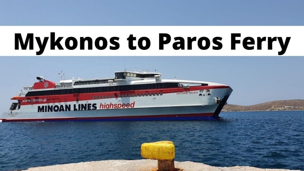 Guía de ferry de Mykonos a Paros 2023