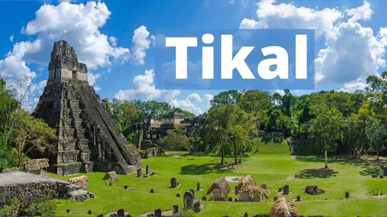Foto's van Tikal in Guatemala – Argeologiese terrein