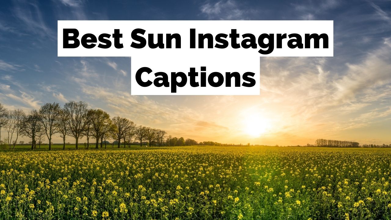 Morning Sunshine Captions für Instagram, um Ihren Tag aufzuhellen!
