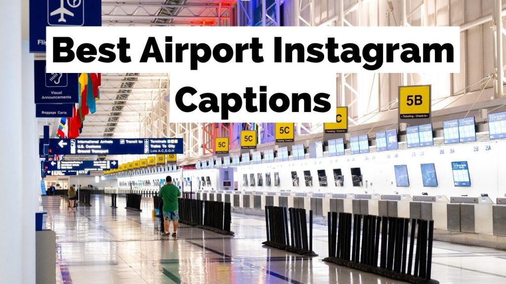 150 + Airport Instagram-tekster for å bruke neste gang du flyr