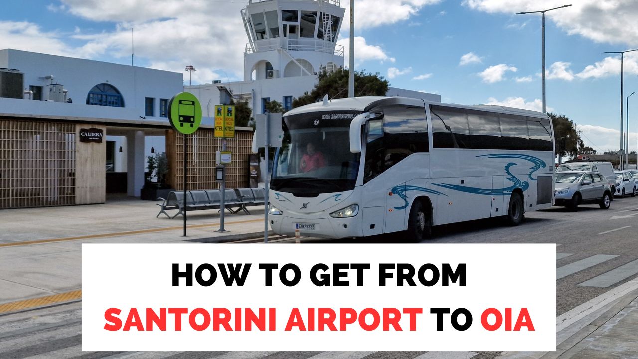 Como chegar do aeroporto de Santorini a Oia