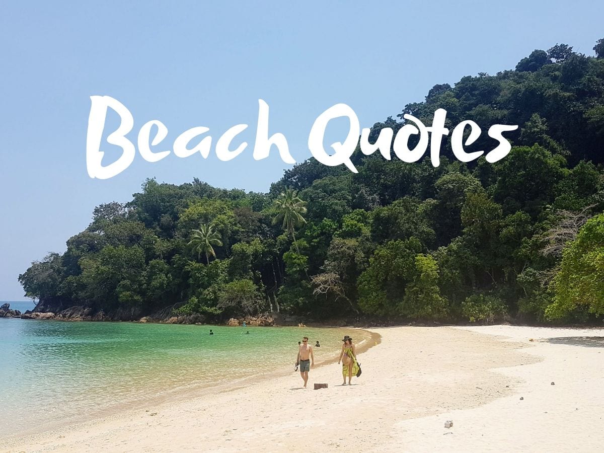 Strand-Zitate für Fotos, die Strand-Vibes einfangen