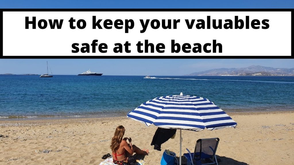 해변에서 귀중품을 안전하게 보관하는 방법